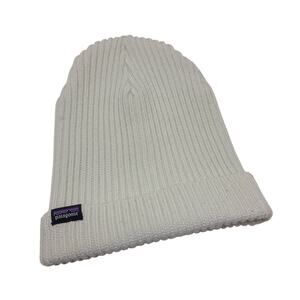 Patagonia Fisherman's Rolled Beanie Cream Mint Recycled Knit Beanie One Size